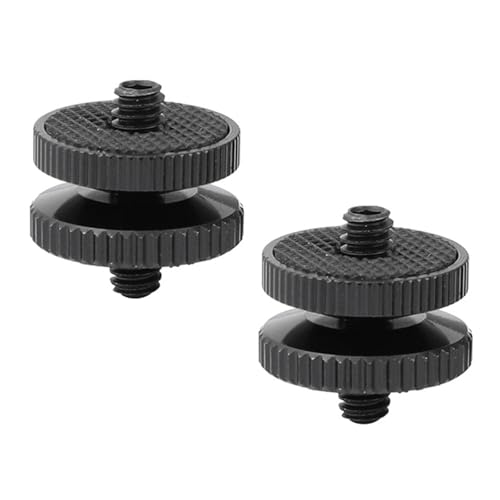 Image of 2Pcs High Strength 1 / 4Inch-20 Male to 1 / 4Inch-20 Male Thread Adapter for Lighting Stand Tripod Video Equipment Photography Accessory