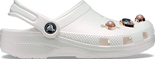Image of Crocs Girl's Clog, White /Multi Color, 33 /34 EU