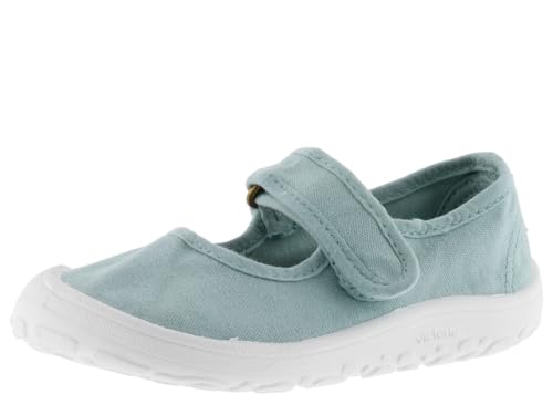 Victoria Ballerines Unisexe Respectueuses Barefoot Bosco Toile Teintée Drec & Bande Auto-Agrippante 1370109 pour Enfants MANZANA 23