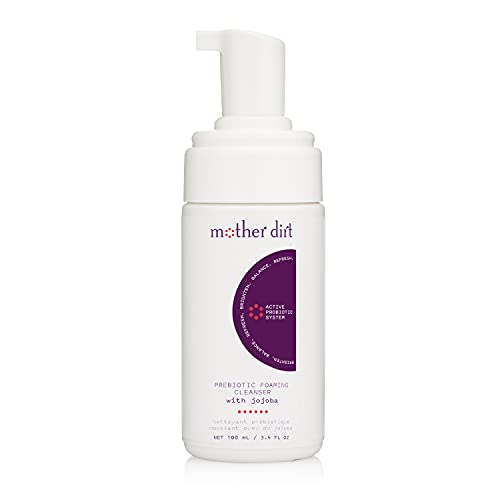 Mother Dirt Prebiotic Face Wash, Natural Makeup Remover, Microbiome-Friendly Formula, 3.4 fl oz (Packaging May Vary)