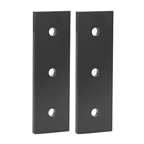 Staffa Piatta, 3 Fori 2 Pezzi Ampia Piastra di Giunzione in Lega di Alluminio Struttura Robusta Decorazioni per la Casa per Macchina (3030)