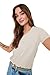 Trendyol T- Shirt tricoté à col en V Beige, Femme