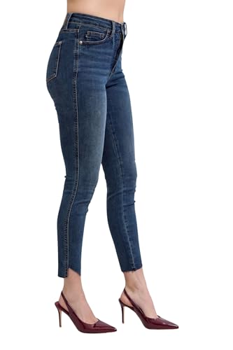 Judy Blue Women's High-Rise Tummy Control Step Hem Skinny Jeans4