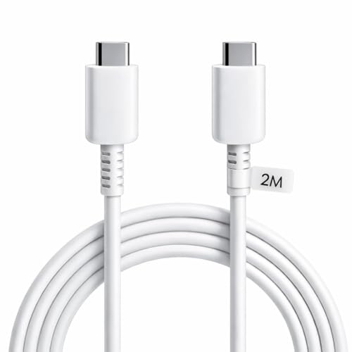 Image of Samsung 45W USB C to Type C,6.6FT Fast Charging Cable High Speed Data Transfer Compatible with Samsung Galaxy M35 /M15 /F15 /A15 /A14 /M14 /F14 /M34 /F34 /A34 /A54 /S21 Fe /S22 /S23 /S24 /S25 Plus Ultra,Tablet