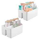 TRANSPORTABLE BOX: Der integrierte Tragegriff macht es leicht, den Aufbewahrungskorb zu transportieren und ihn beispielsweise wieder in den Schrank zu stellen.