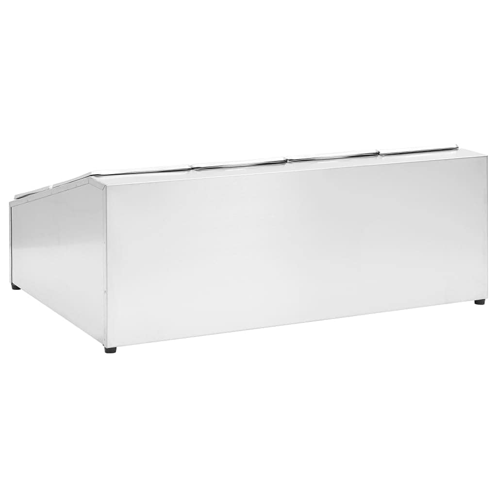 Furniture Item Home Gastronorm - Contenedor con 8 sartenes GN 1/6 de acero inoxidable para muebles