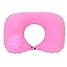 Cuscino Gonfiabile a Forma di U, Cuscino Gonfiabile per il Collo da Viaggio, Cuscino per Dormire in Aereo, Cuscino per Aeroplano di Supporto per il Collo a Forma di U per Supporto per Testa e(Rosa)