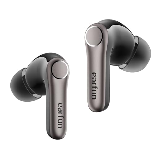 EarFun Air Pro 4+ Bluetooth Kopfhörer mit Noise Cancelling, Hybrid-Treibersystem, Hi-Res Audio, aptX Lossless, LDAC, 6 Mik. KI Anrufe, 54 Std. Akku, Multipoint, Trageerkennung, IP55, Bluetooth 6.0