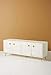 Handmade Optical White Inlay Geometry Media Console For Home Décor Purpose