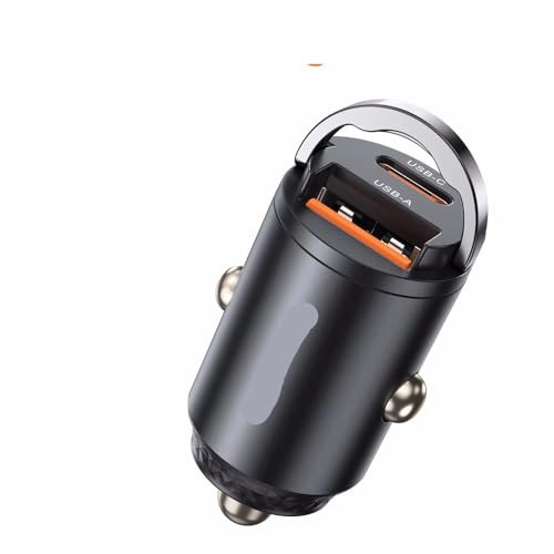 Cargador Coche Mini Encendedor USB Tipo C 33W con Carga Rápida