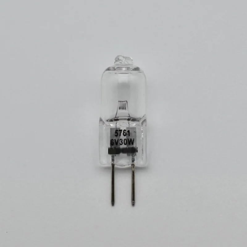 WANGF 5761 6V 30W JC 6V30W 64265hlx 64265 hlx G4 bombilla halógena de dos patas CKX-41 51 lámpara for proyector de microscopio(10 pieces)