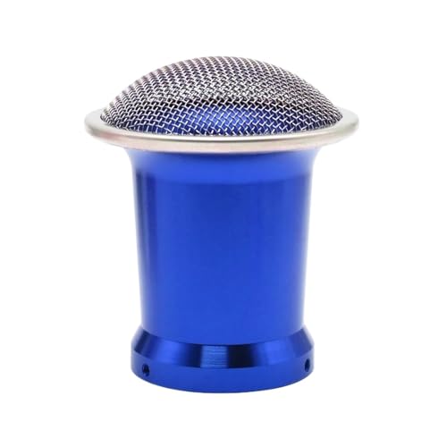 Filtre à air performance moto avec filet pile vitesse 55mm bleu