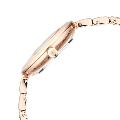 Image of Titan Aura Quartz Analog Rose Gold Dial Rose Gold Stainless Steel Strap Watch for Women-95240WM01