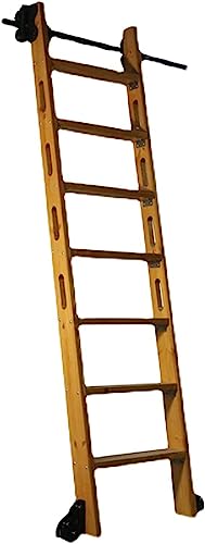 Kit rail rond 90 cm pour échelle coulissante de bibliothèque noire