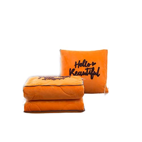 Coussin plaid 2 en 1 transformable et nomade contre la climatisation - 2