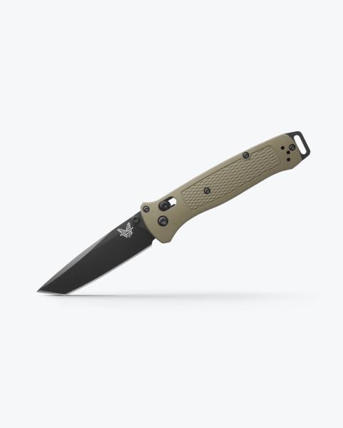 Benchmade - Bailout 537 EDC Knife, Tanto Blade, Ranger Green Grivory Handle (537BK-06)