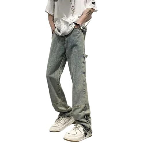 Men with Pockets Jeans Soft Washed Street Style Cowboy Pants
