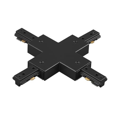WAC Lighting HX-BK H Track X Connector, Black