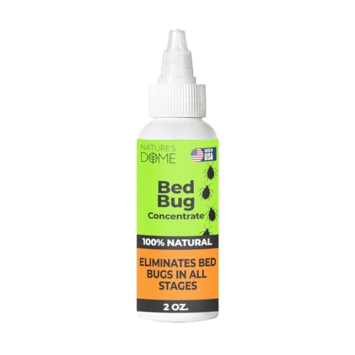 Nature's Dome Bed Bug Killer Concentrate – Makes a Full 16 oz Spray, Just Add Water | Natural Plant-Based Formula | 2 oz