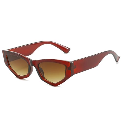 Lunettes de soleil oeil de chat contre l'éblouissement monture légère polygone