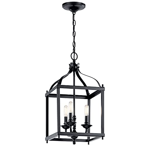 KICHLER Larkin 22.25" 3 Light Pendant in Black