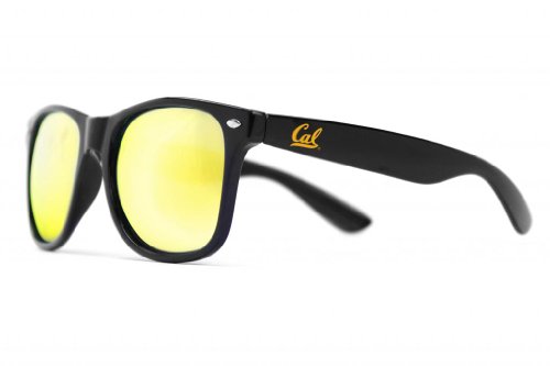 Society43 NCAA California Golden Bears CAL-6 White Frame, Gold Lenses Sunglasses, One Size, White