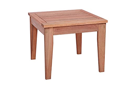Conjunto Espreguiçadeira e Mesa de Apoio Roma Madeira Maciça