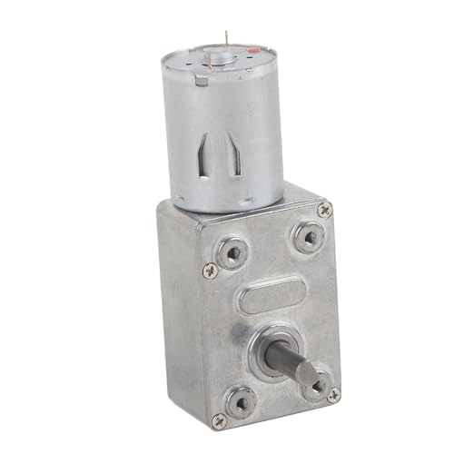 Elektrischer Schneckengetriebemotor, DC 12V, 62 U/min, Reversibler Motor mit Drehmoment, für Fenster Türöffner Miniaturwinde