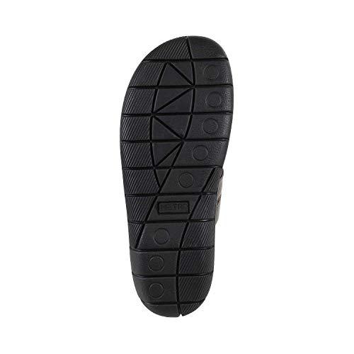 Image of Metro Men's Comfy Casual Faux Leather Stylish Toe Ring Slippers