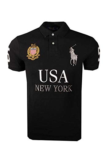 トップス polo ralph lauren new york black s size Classic Fit New York Mesh Polo Shirt