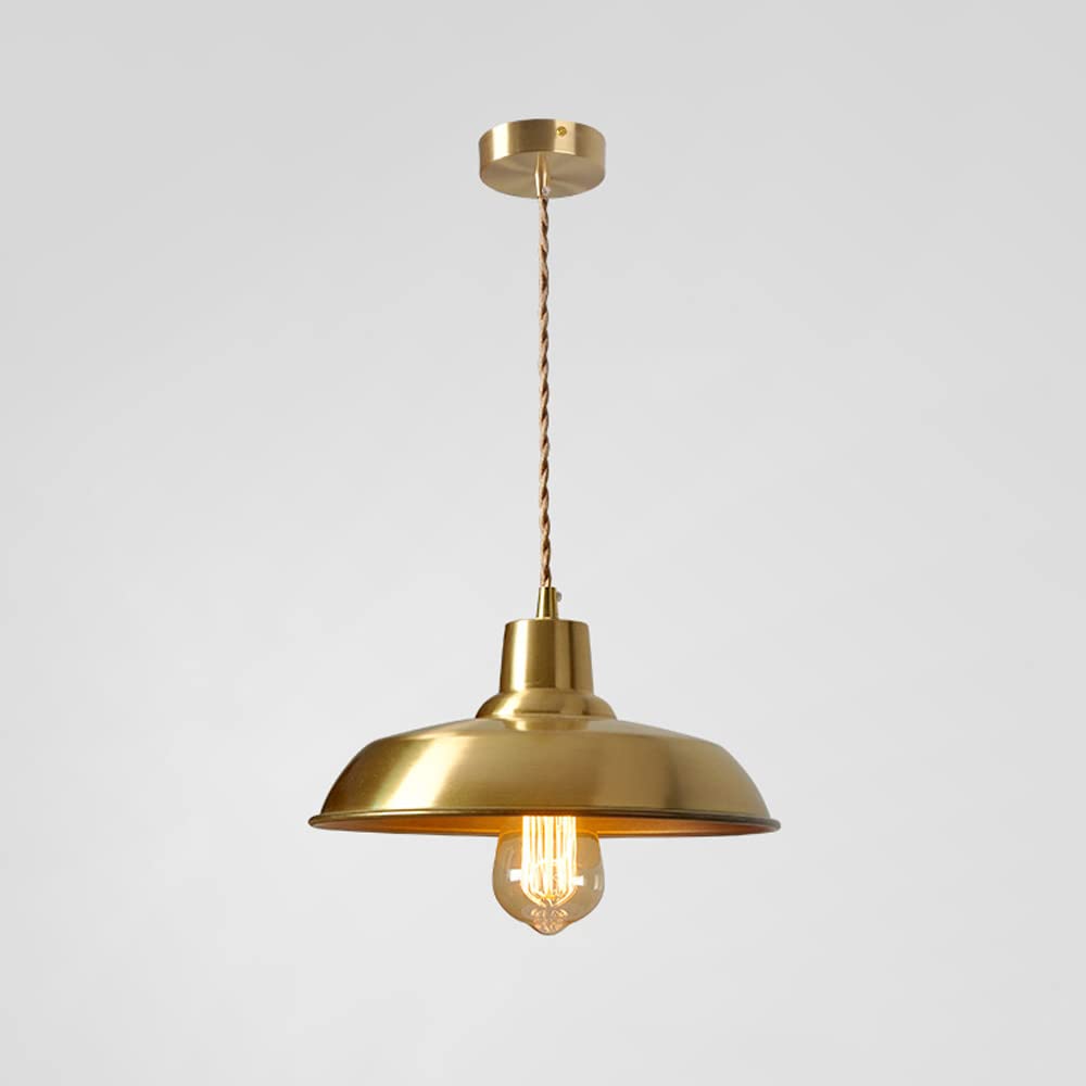 Lustre en laiton brossé pour éclairage de style ferme ou salon