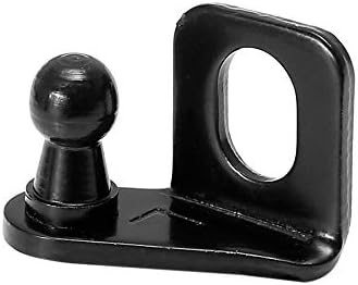 X AUTOHAUX 1 Pair 10mm Car Ball Studs Mounting Brackets Black 35x26x20mm
