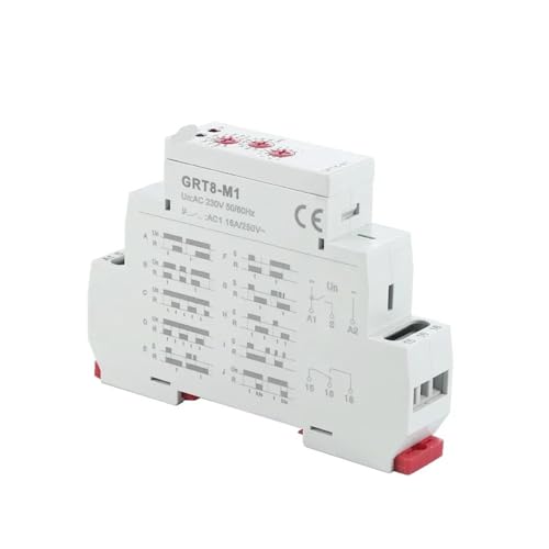 Relais temporisé 220V 24V multifonction rail DIN pour commande électrique 16A