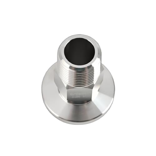 Image of SS304 KF16 NPT Male Adaptor thread 3 /8 inch NW16 KF Male coupling ISO-KF16 X NPT 3 /8 inch