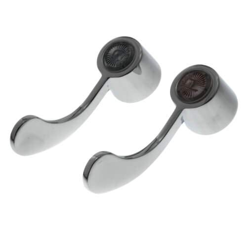 Gerber Wrist Blade Handles w/Screws & Buttons, Pair (Chrome)