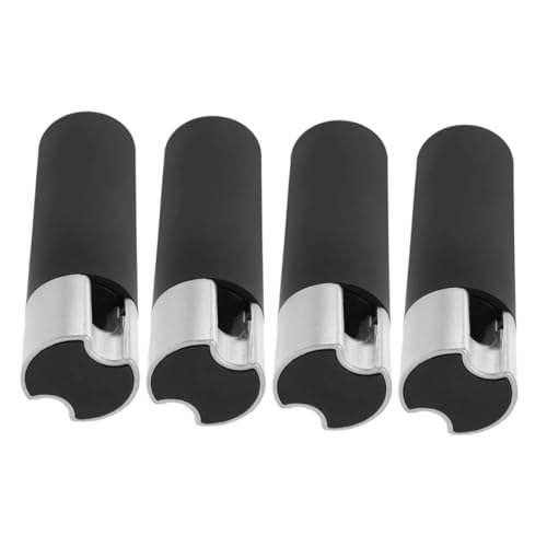 SEWACC Set 4 Pezzi Peso Cordino Tende Manopola in Plastica Nera estremità di Tiro Antivento per Tende da Finestra Accessori Stabili per Fissaggio Verticali