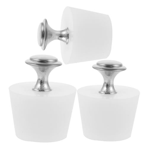 HOMSFOU 3 Piezas Tapón de Silicona a Prueba de Fugas. Tapón de desagüe de Silicona Tapón de bañera Accesorio de Drenaje enchufar Agua Tapa de Drenaje Tapones de baño Gel de sílice