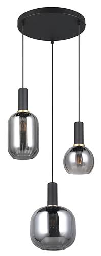 Suspension DIVA Trio Leuchten pour remplacer un vieil éclairage de salon sombre