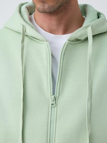 Sweat à capuche pour homme et garçon vert menthe veste décontractée Mist - 5