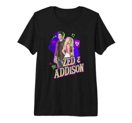 Disney Zombies t-shirt Zed & Addison graphique néon coloré vêtement branché