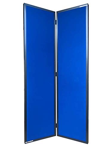 SHIZUKA 調音・吸音パネル SDM1800 ブルー 折り畳み・持ち運び可 レコーディング・宅録用 吸音材 吸音パネル 消音 録音室 オフィス 室内 グレー 灰色 黒 ブラック 赤 レッド 青 ブルー 反響音 軽減 薄型 ナレーション 改善 宅録