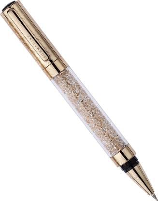 Submarine Ball Point Pen with Crystals, Gold Finish - 879