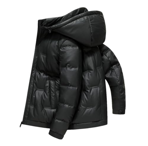 Manteau chaud homme veste d'hiver en duvet de canard blanc veste ample unie