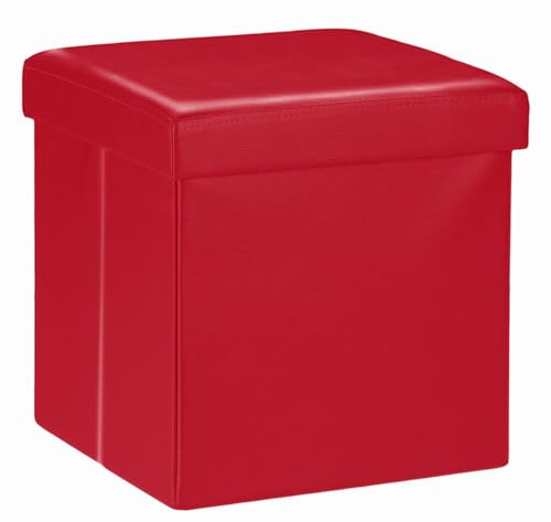 Bluemoon Bedding Storage Ottoman, Padded Foldable Bench, Chest with Lid, Ottoman Storage...