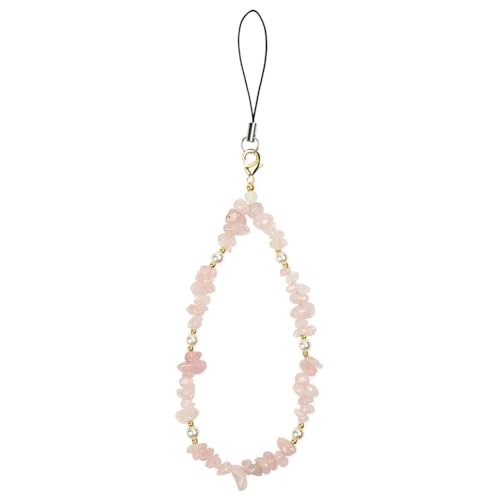 OFFCUP Correa para Teléfono y móvil con Cuentas, Cadena Antipérdida, Piedra Natural Cordón Colgante Hecho a Mano