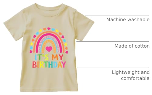 Image of Birthday Girl Shirt 2nd 3rd 4th 5th 6th 7th Girls Birthday Tshirts Cotton Short Sleeve Tee Tops Outfit