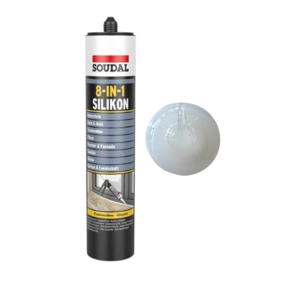 Silikon Soudal 8-IN-1 Premiumsilikon die All-in-One-Lösung (Transparent)