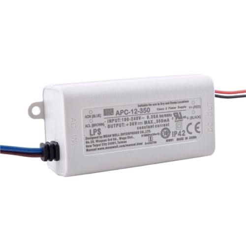 Pilote LED 350mA APC-12-350 pour intégration dans spots de plafond