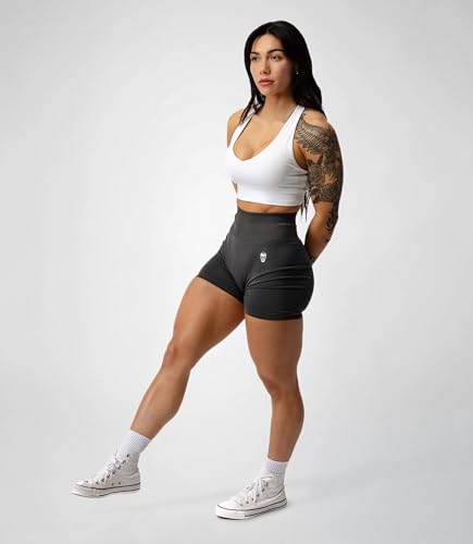 Image of Gymreapers Infinity Seamless Workout Shorts High Waist Biker Shorts for Women Athletic Gym Running Pilates Yoga Sport Short