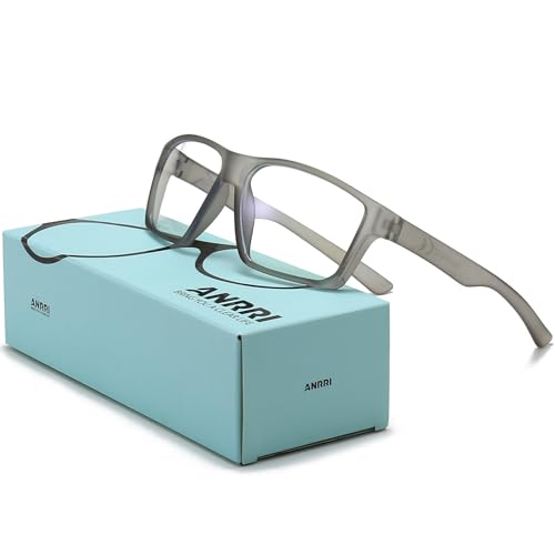 Image of ANRRI Blue Light Glasses for men Gaming Computer Gamer Glasses Anti Eyestrain UV Protection Glasses